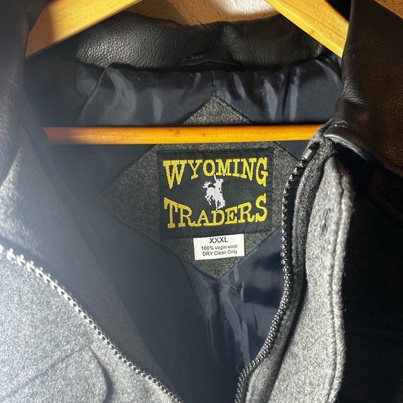 Wyoming Traders Wool leather collared jacket - Picture 4 of 5